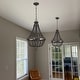 preview thumbnail 25 of 29, Cauhu 4-light Farmhouse Coastal Beaded Empire Chandelier for Dining Room - 16'' W x 16'' D x 27'' H
