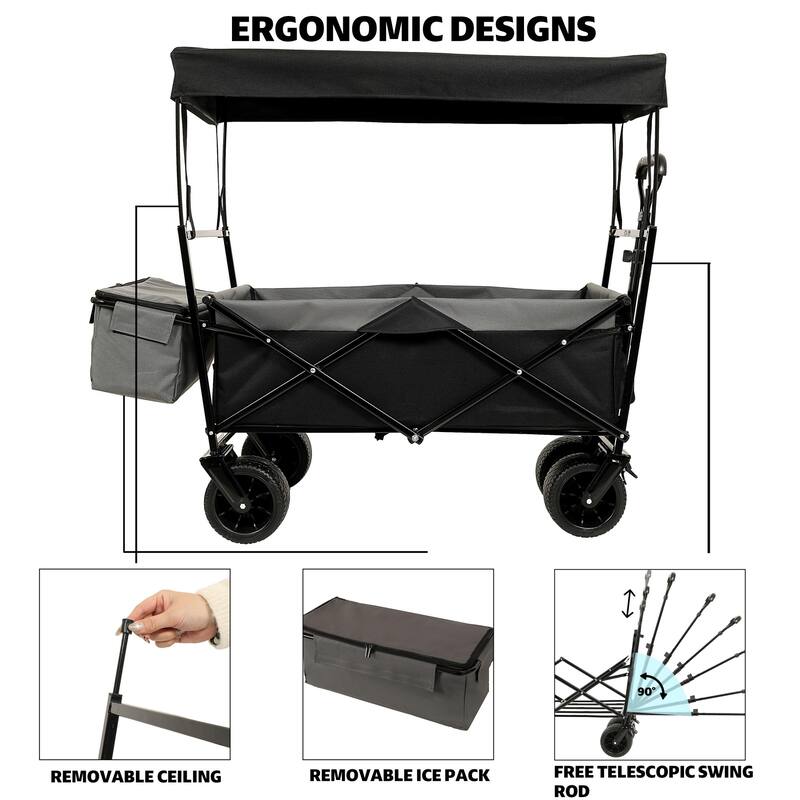 480 lb. Collapsible Cart with Canopy