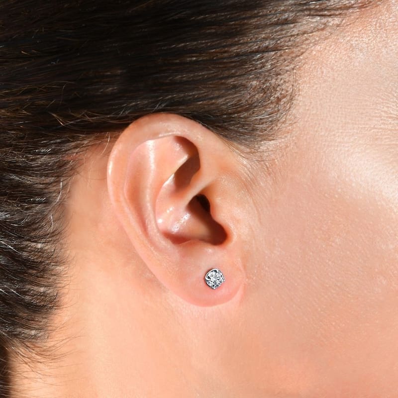 1 1/10Ct Diamond Studs White Gold