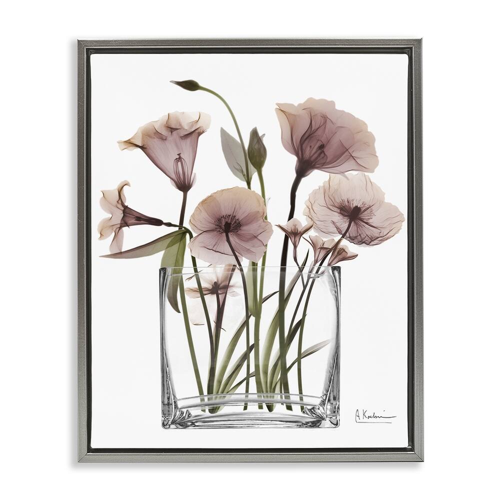 Stupell Modern Elegant Vase Framed Floater Canvas Wall Art Design By Albert Koetsier