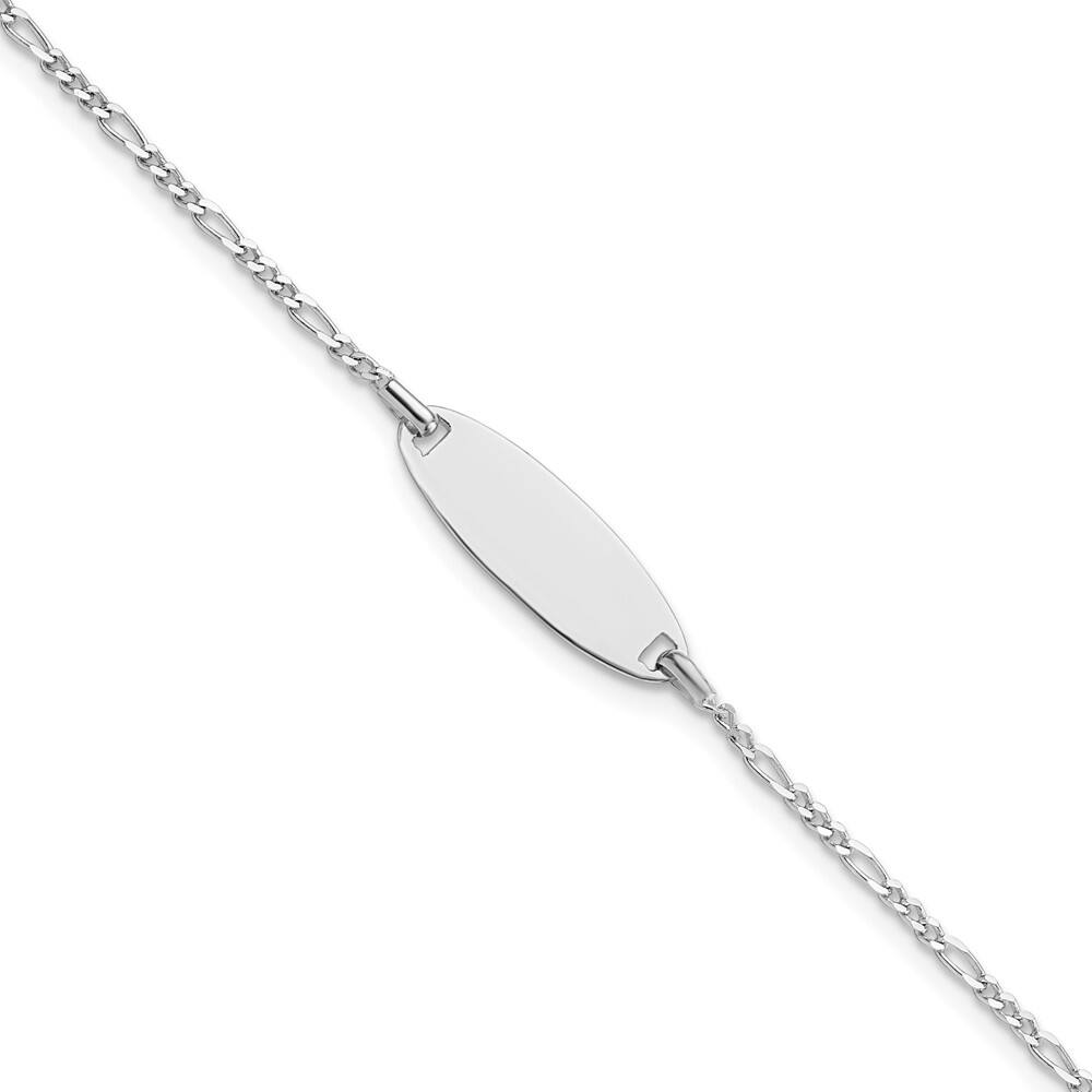 925 Sterling Silver ID Bracelet, 6" (W-7mm)
