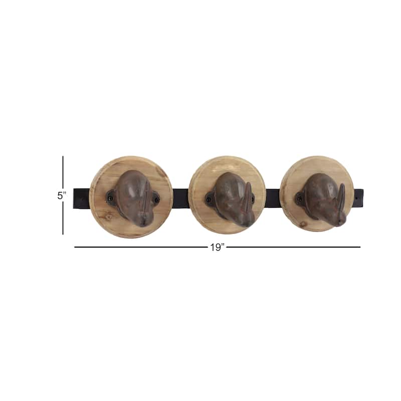 Metal Wall Hook - Brown - Roche River Decor
