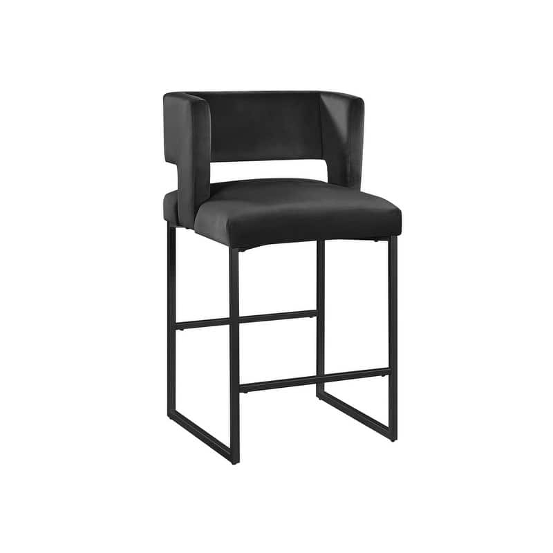 Best Master Furniture Mitzi Velvet Counter Height Stool (Set of 2)