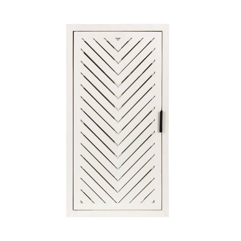 Kate and Laurel Mezzeta Tall 2-Door Bath Cabinet