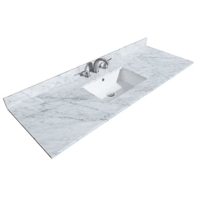 Wyndham Collection 60" Single Vanity Top with Undermount Rectangular