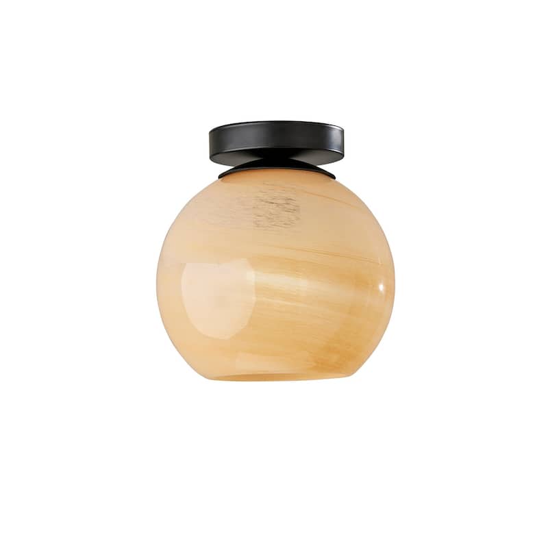 Nolan Flush Mount - Beige Ombre Glass