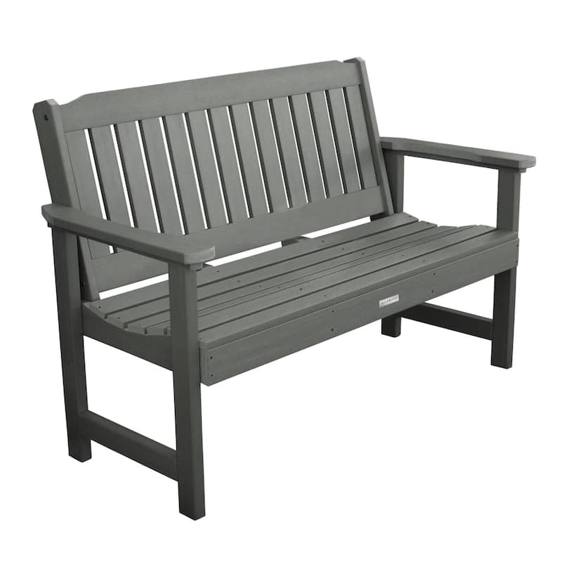 HIGHWOOD Lehigh 5-foot Eco-friendly Synthetic Wood Garden Bench - Coastal Teak
