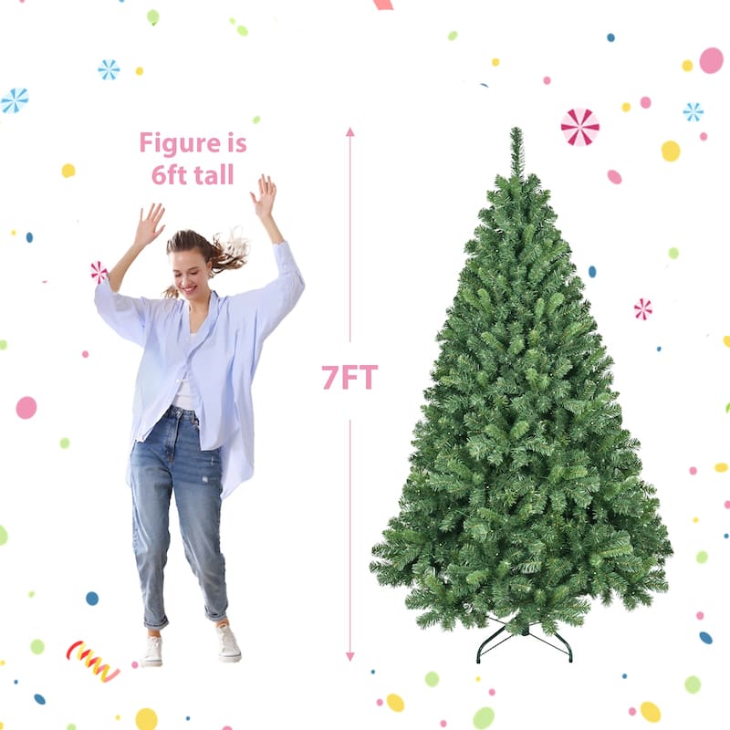 6ft Pvc Christmas Tree With 280 Wifi Music Sync Led Lights-App Control,917 Tips, Hinged Branches,Dual-Color Effects