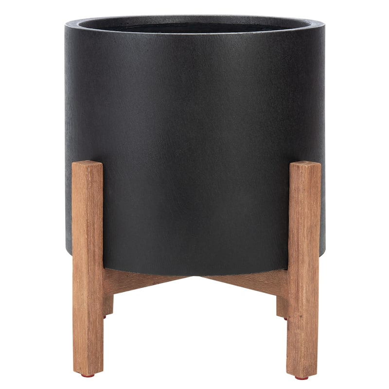 SAFAVIEH Outdoor Savva Concrete Planter - 17"W x 17"D x 19"H