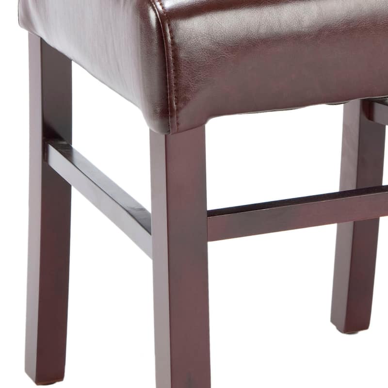 SAFAVIEH Kandi Parsons Stripe Linen Dining Chairs (Pack Of 2) - 18.5" x 23.8" x 39.4" - 19"W x 24"D x 39"H