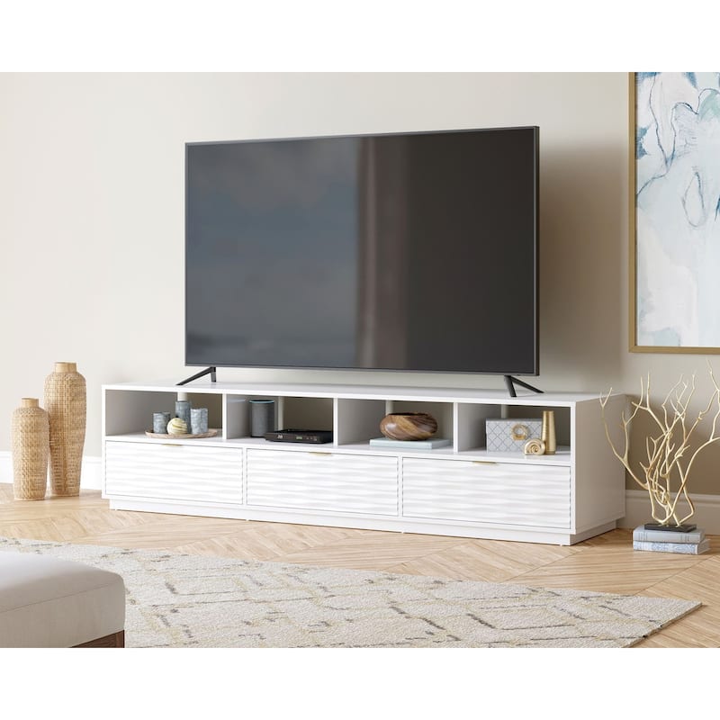 Morgan Main 80" Credenza - White