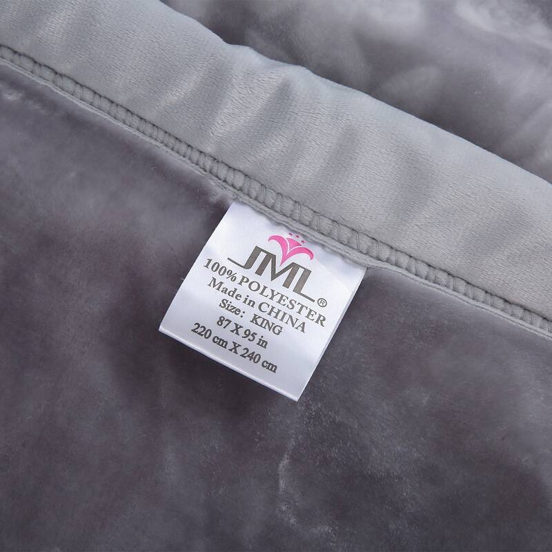 Luxury Heavy Thick Plush Blanket 2 Ply A&B Disign For Winter