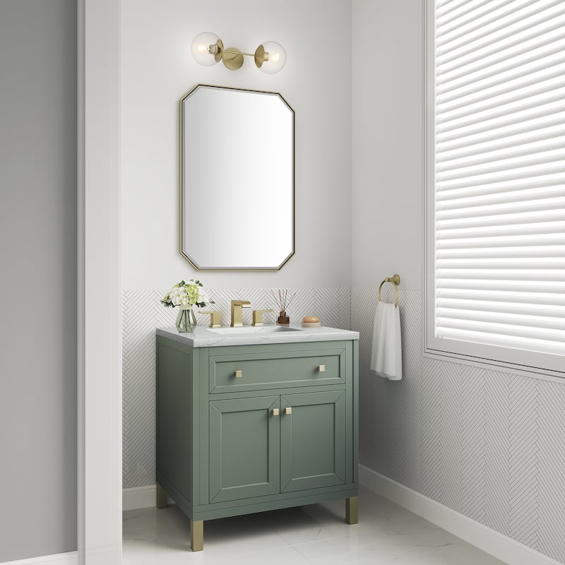 James Martin Vanties Chicago 30" Single Vanity, Smokey Celadon