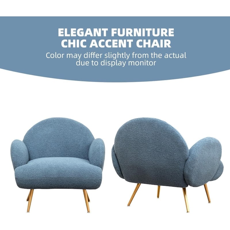 XINMICS Modern Accent Chair Upholstered Armchair for Living Room, Bedroom