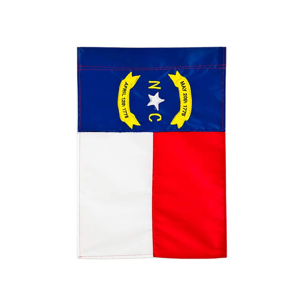 12.5 in. x 18 in. NC State Garden Applique Flag