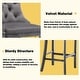 preview thumbnail 16 of 64, Contemporary Velvet Upholstered Counter Bar Stools Set of 4