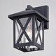 preview thumbnail 4 of 9, Vaxcel Lighting T0744 Rockford 9" Tall Outdoor Wall Sconce with Clear