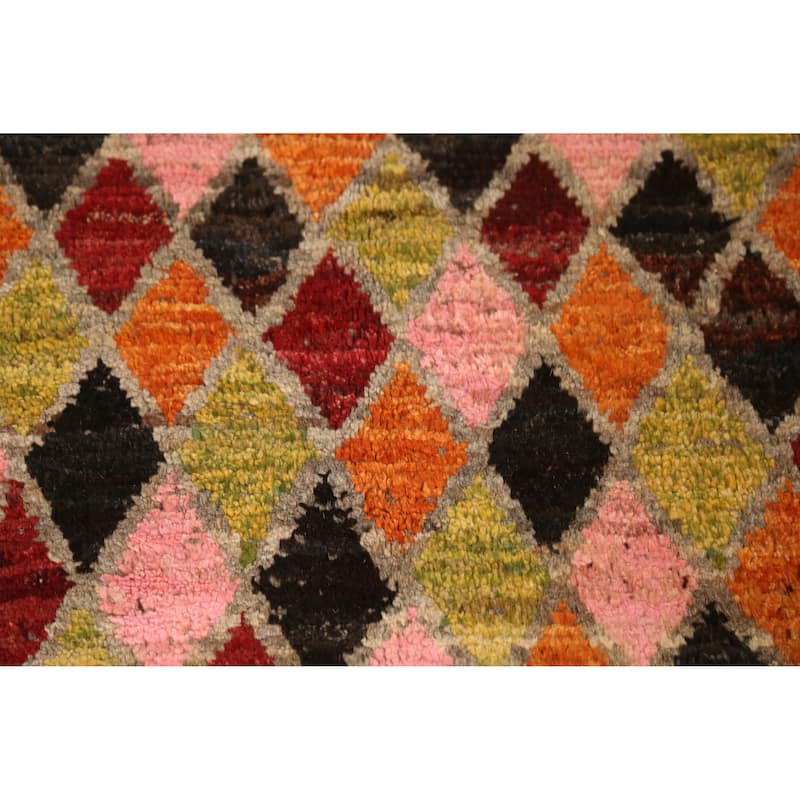 Trellis Moroccan Oriental Area Rug Handmade Tribal Wool Carpet - 5'9" x 7'9"