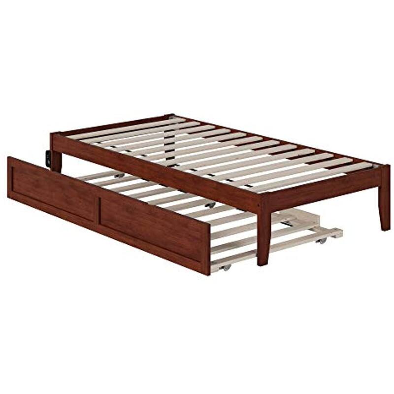 Twin Bed Frame with Trundle & Turbo Charger
