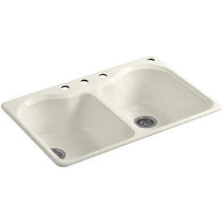 Shop Kohler K-5818-4 Hartland 33" Double Basin Top-Mount ...