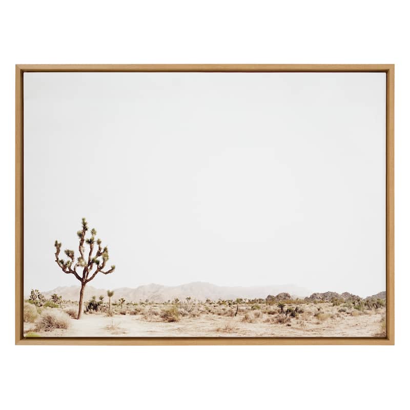 Kate and Laurel Sylvie Joshua Tree Framed Canvas by Amy Peterson