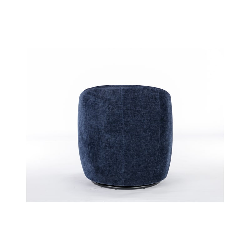 Chenille Fabric Swivel Accent Armchair Barrel Chair