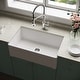 preview thumbnail 30 of 45, VIGO White Casement Front Matte Stone Farmhouse Kitchen Sink 18"L x 30"W x 9.625"H - White