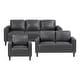 preview thumbnail 19 of 48, Fremont & Park Pitts 3-Piece Living Room Set Grey