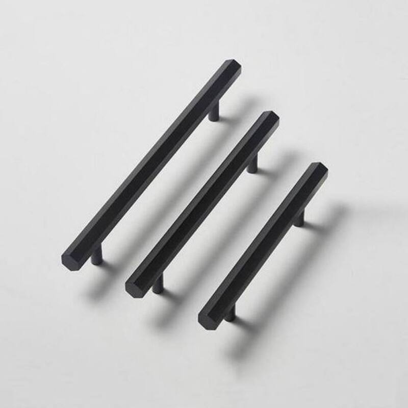 IXIR 6-5/16 in. (160 mm) Hexagon Black Cabinet Handle Drawer Pull