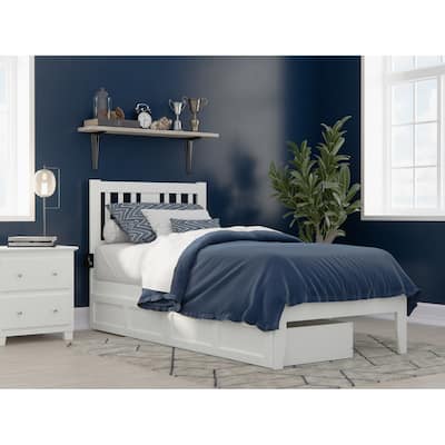 AFI Tahoe Platform Bed with Storage Drawers & Charging Station