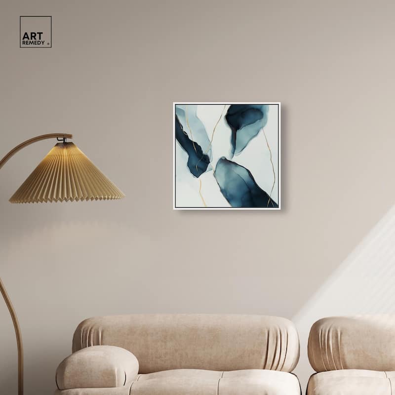 Cerulean Flow II Canvas by Art Remedy
