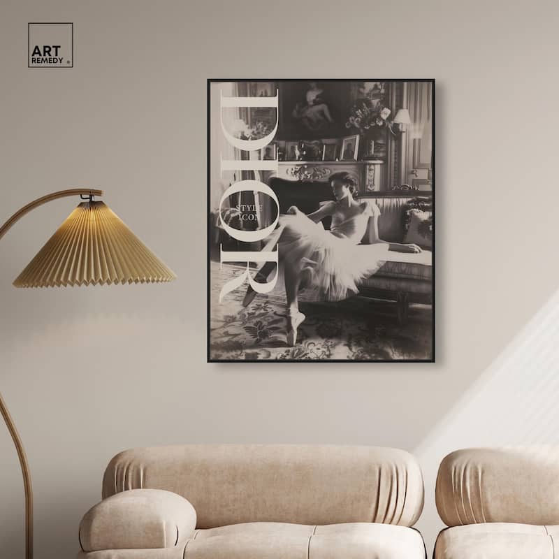 Style Ballerina Cover Canvas by Art Remedy