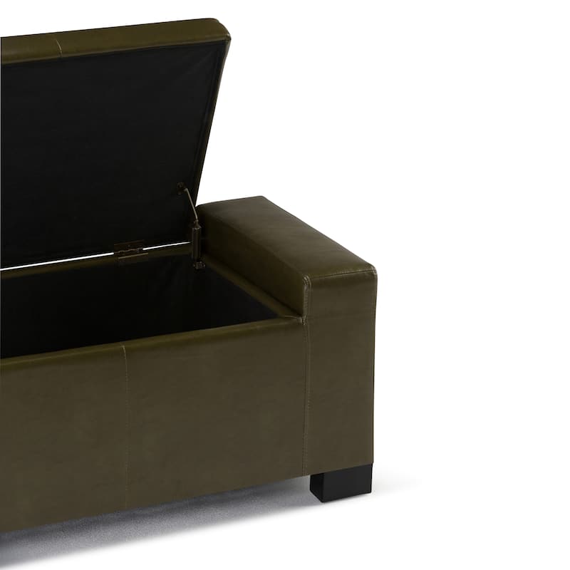 WYNDENHALL Santa Fe 51 inch Wide Contemporary Rectangle Storage Ottoman