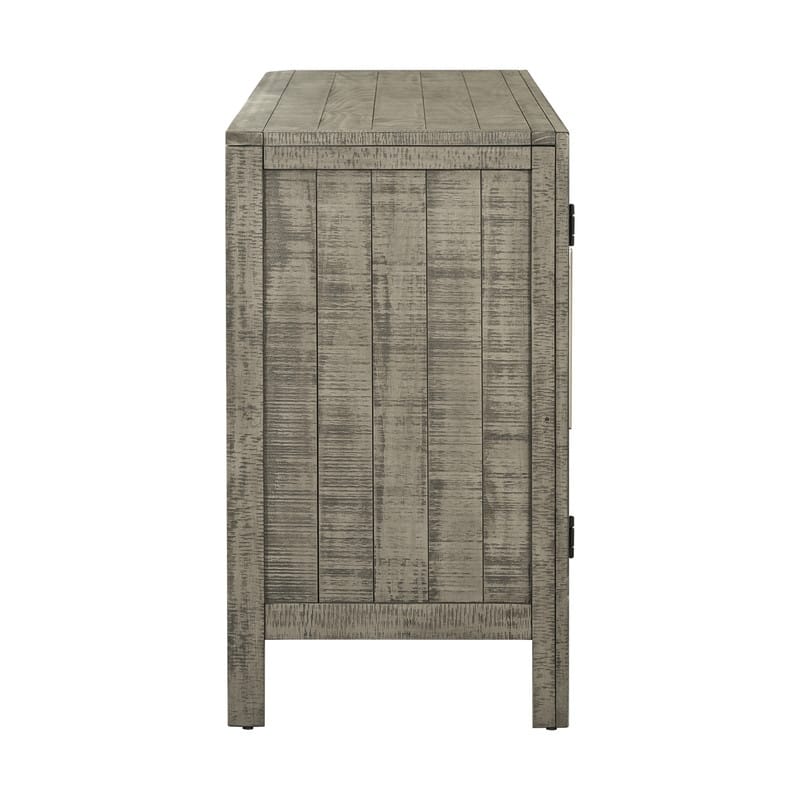 60''W Cabinet Sideboard with Adjustable Shelves and Pine veneer