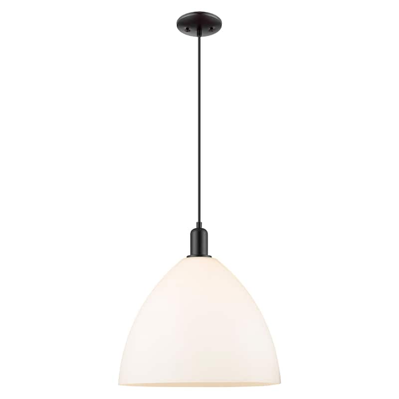 Innovations Lighting Endless Possibilities Arcadia - Bristol - 1 Light 16" Cord Hung Mini Pendant - Matte White/Matte Black