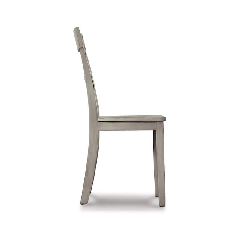 Loratti Rustic Grey Wash Dining Room Chair (Set of 2)