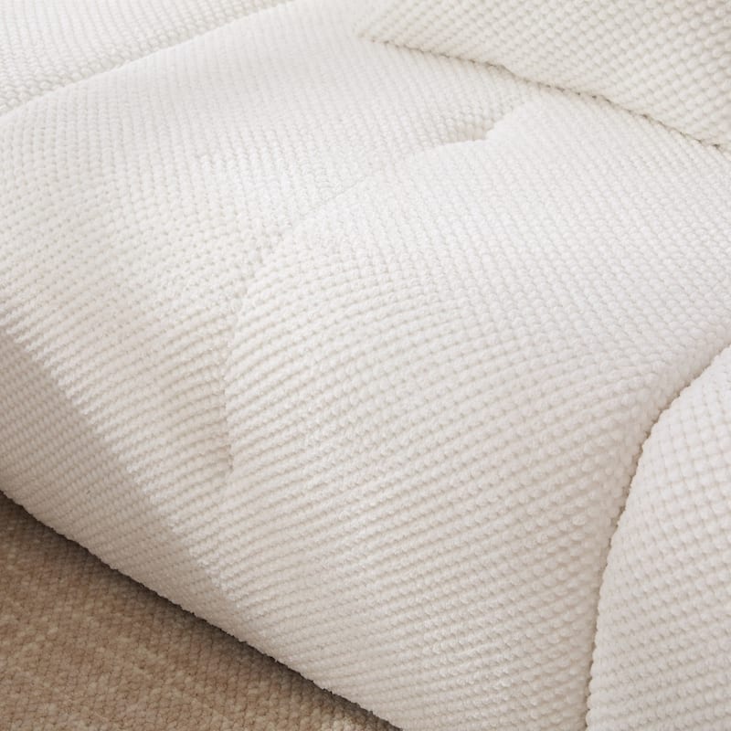 104.3" Modular Convertible Upholstered Sectional Sofa with Ottoman & Pillows