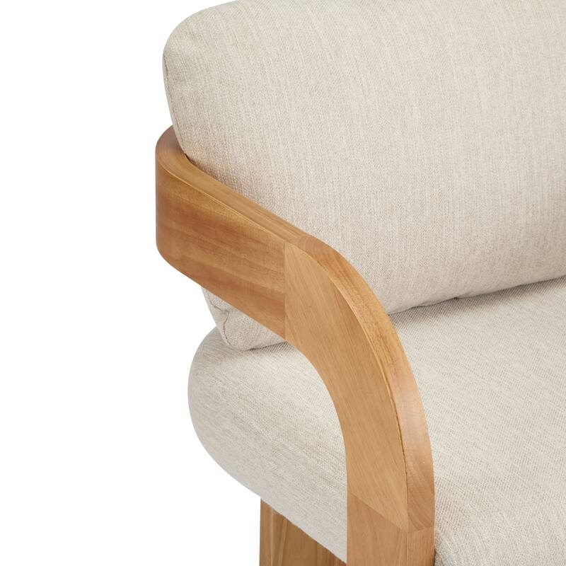 Christopher Knight Home - Seraphina Rubber Wood Dining Chair with Pillow Back(Set of 2)