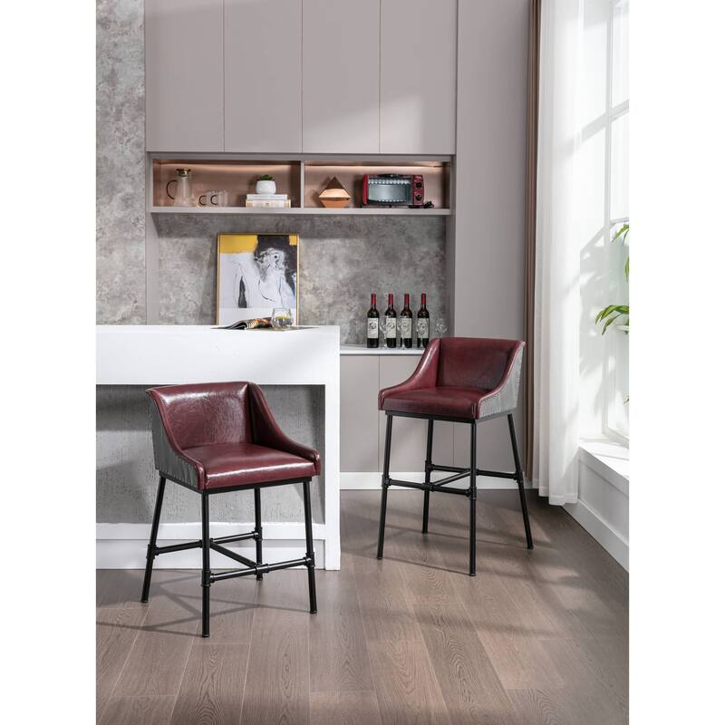 Parlor Adjustable Upholstered Bar Stool