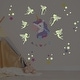 preview thumbnail 6 of 7, Walplus Magical Unicorn Glow In The Dark Fairies Nursery Wall Sticker