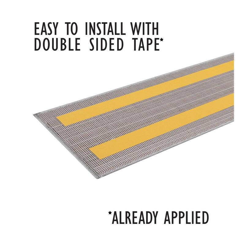 SUSSEXHOME Geometric Stair Treads with Easy to Install Double Adhesive Tape 9" x 28"