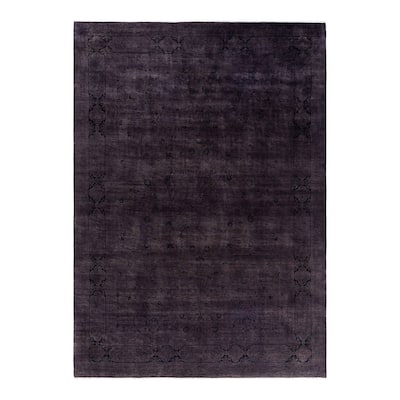Fine Vibrance One-of-a-Kind Hand-Knotted Area Rug - Brown, 9' 1" x 12' 10" - 9' 1" x 12' 10"