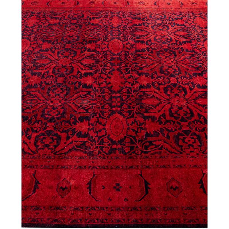 Overdyed One-of-a-Kind Hand-Knotted Area Rug - Pink - 8' 2" x 10' 3"