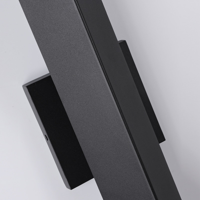 Modern Minimalist Black Outdoor Integrated LED Wall Sconce(2-Pack) - 21.8"