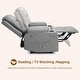 preview thumbnail 27 of 38, Power lift recliner chair with massage, cup holders, and side pocket.