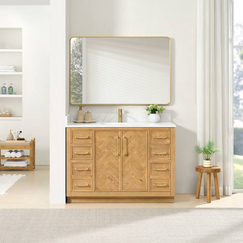 Jakarta Bath Vanity with Quartz Stone Top without Mirror