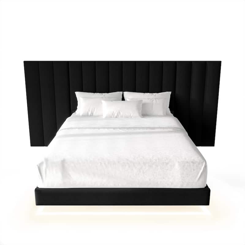 CraftPorch Luxury Wall Bed - Black - King