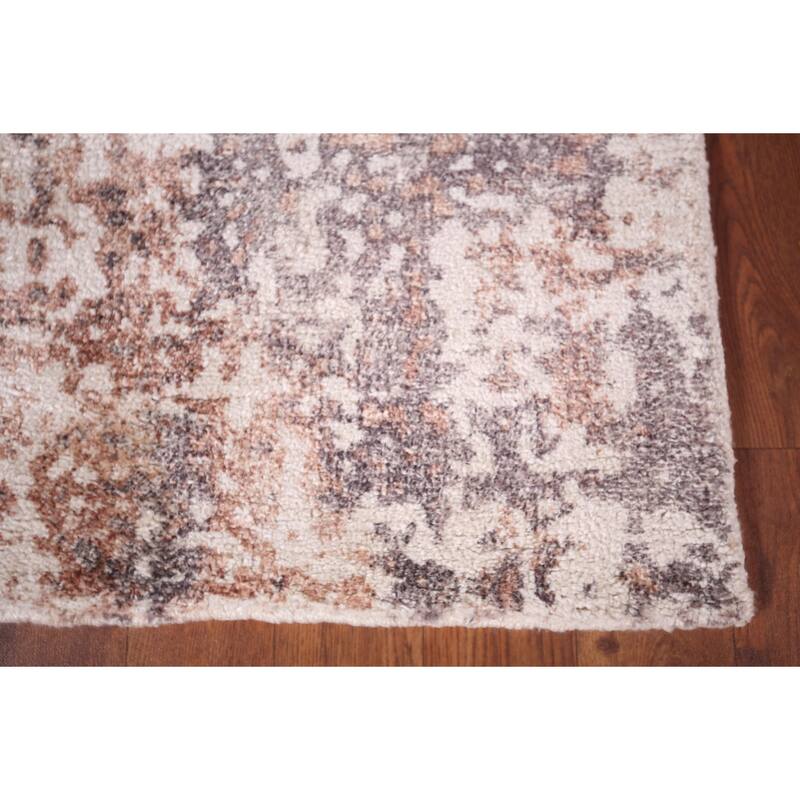 Multicolor Abstract Foyer Rug Hand-Knotted Modern Wool Carpet - 2'9"x 4'10"
