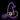 15" Purple LED Neon Style Witch Hat Halloween Window Silhouette
