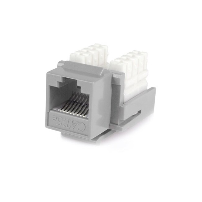 StarTech KEYSTONE110W CAT5E RJ45 KEYSTONE JACK WHITE 110 TYPE